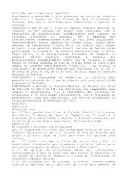 RESOLUÇÃO ADMINISTRATIVA Nº 54-A/2013