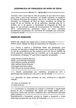 - Junta Freguesia Mina de &Aacute;gua