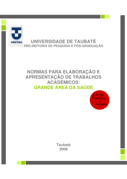 Normas para elaboração de teses e dissertações