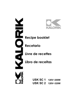 Recipe booklet Recetario Livre de recettes Libro de receitas
