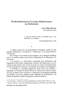 FUNDAMENTOS D&Aacute; CULTURA PORTUGUESA DA EXPANS&Atilde;O