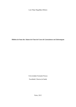 Luís Filipe - Repositório Institucional da Universidade Fernando