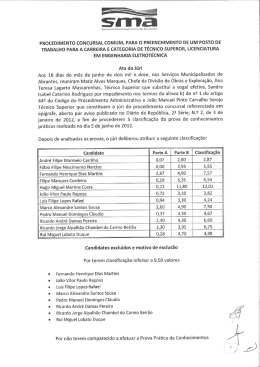 PROCEDIMENTO coNCuRsAL coMuIvI, PARA O