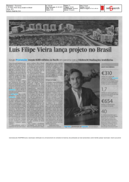Expresso − Economia Luís Filipe Vieira lança projeto no Brasil Autor