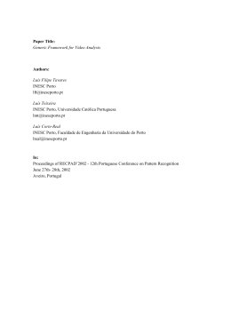 Paper Title: Generic Framework for Video Analysis Authors