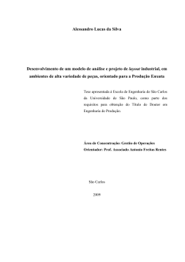Desenvolvimento de um modelo de an&aacute;lise e projeto de layout