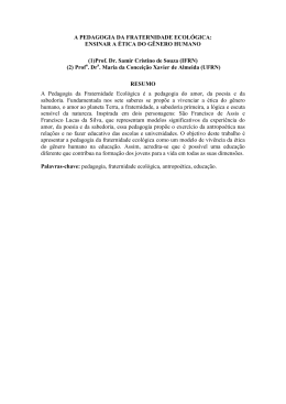 ENSINAR A &Eacute;TICA DO G&Ecirc;NERO HUMANO