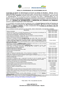 Edital 270 – Convocação Assinatura de Contrato