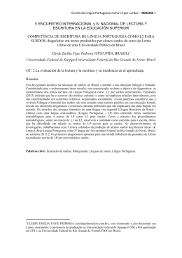 V ENCUENTRO INTERNACIONAL y IV NACIONAL DE LECTURA Y