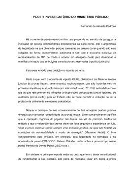 poder investigat&oacute;rio do minist&eacute;rio p&uacute;blico