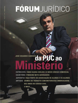 ENTREVISTA Fábio Ulhoa Coelho e o novo Código ComerCial