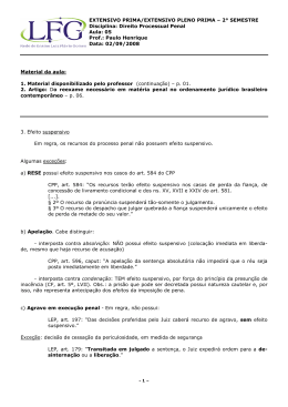 EXTENSIVO PRIMA/EXTENSIVO PLENO PRIMA &ndash; 2&deg; SEMESTRE