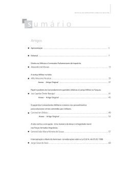 Edi&ccedil;&atilde;o 19 - Minist&eacute;rio P&uacute;blico Militar