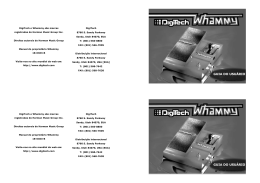 016728-207396 - Rev 00-11-10 - Manual Digitech Whammy