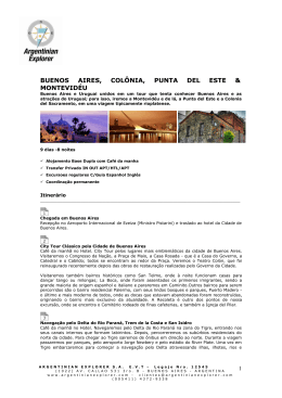 Folheto PDF - Argentinian Explorer