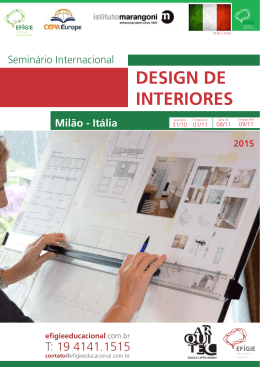 Design de Interiores - Milão - Arquitec Escola de Arte e Design