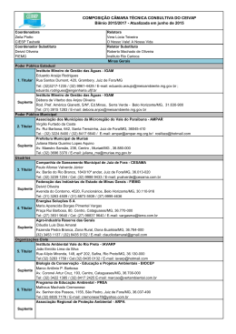COMPOSI&Ccedil;&Atilde;O C&Acirc;MARA T&Eacute;CNICA CONSULTIVA DO CEIVAP