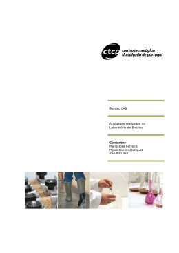 Servi&ccedil;o LAB Atividades realizados no Laborat&oacute;rio de