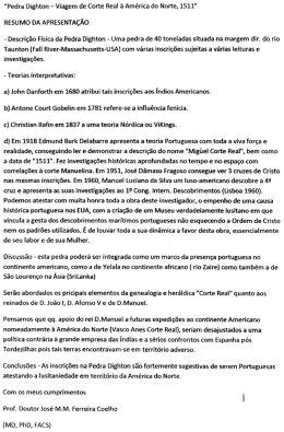 Resumo da confer&ecirc;ncia proferida a 18 de Mar&ccedil;o 2010 pelo Prof