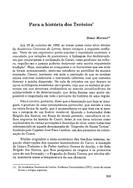 Para a história dos Terésios*