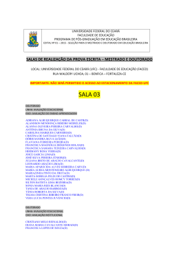 salas mestrado e doutorado - Programa de P&oacute;s