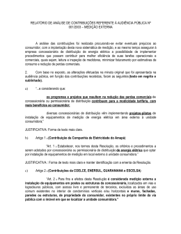 Nota Técnica n o 034 /2003–SRC/ANEEL