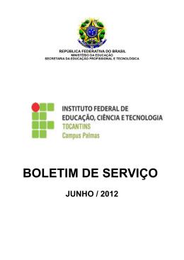 Jun - Instituto Federal do Tocantins
