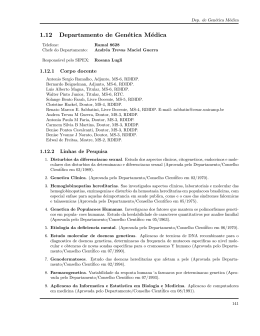 1.12 Departamento de Gen&eacute;tica M&eacute;dica