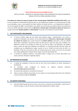 Edital - Funda&ccedil;&atilde;o Getulio Vargas