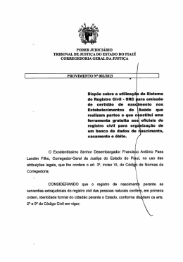 PODER JUDICI&Aacute;RIO ` TRIBUNAL DE JUSTI&Ccedil;A Do ESTADO Do