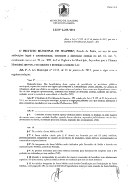 .&lsaquo;` Y LEI N&deg; 2.235/2011