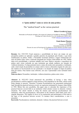 A "junta m&eacute;dica" como os v&aacute;rios de uma pr&aacute;tica.