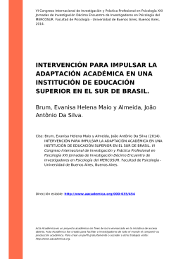 intervenci&oacute;n para impulsar la adaptaci&oacute;n