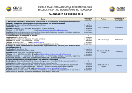calendario de cursos 2014