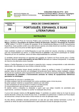caderno de prova 26 – português, espanhol e suas