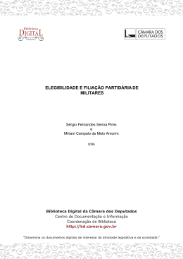 elegibilidade e filia&ccedil;&atilde;o partid&aacute;ria de militares