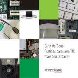 Guia de Boas Pr&aacute;ticas para uma TIC mais Sustent&aacute;vel