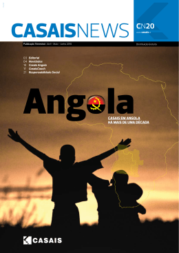 H&Aacute; MAIS DE UMA D&Eacute;CADA CASAIS EM ANGOLA