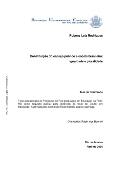Rubens Luiz Rodrigues Constitui&ccedil;&atilde;o do espa&ccedil;o p&uacute;blico e