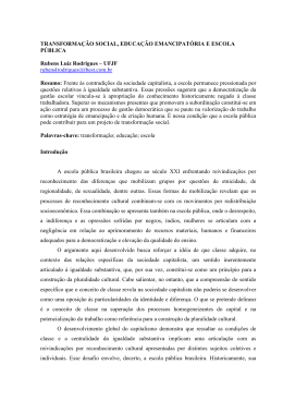 Rubens Luiz Rodrigues. TRANSFORMAÇÃO SOCIAL