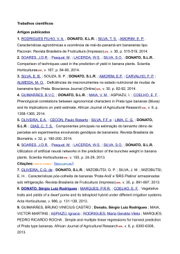 Trabalhos cient&iacute;ficos Artigos publicados 1. RODRIGUES