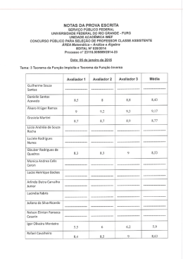 IMEF - Resultado prova escrita Edital20-2014 - progep