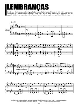 Words and Music by Lucas Henrique, Pedro Lucas, Pedro Lanza