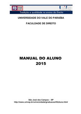 Manual do Aluno 2015