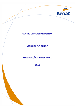 manual do aluno graduação - presencial 2015