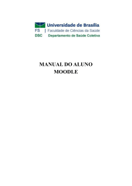 MANUAL DO ALUNO MOODLE