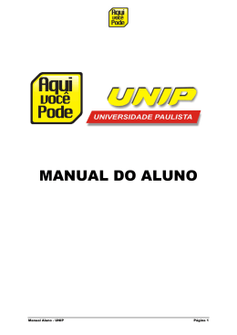 Manual Aluno - UNIP