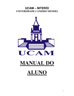 MANUAL DO ALUNO - Universidade Candido Mendes