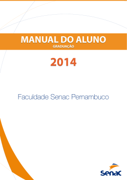 MANUAL DO ALUNO - Faculdade Senac