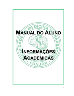 manual do aluno informações acadêmicas